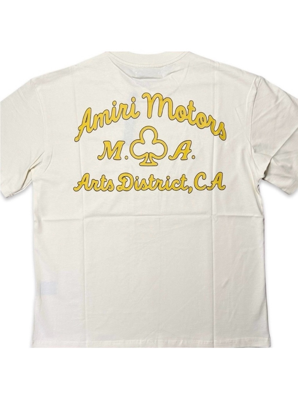AMIRI S/S Graphic Front & Back T Shirt AMIRI MOTORS M.A. Arts District, CA ♣️